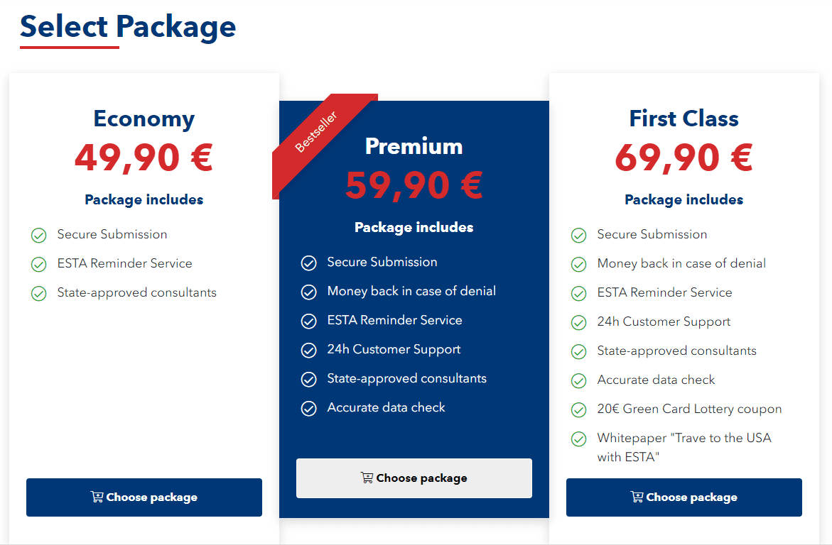 ESTA Packages